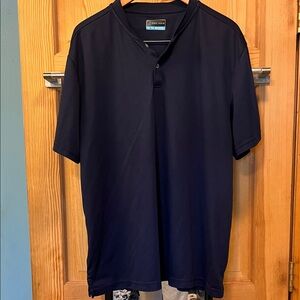 PGA Tour Men's Dark Blue Henley Shirt Dri fit Sz XXL